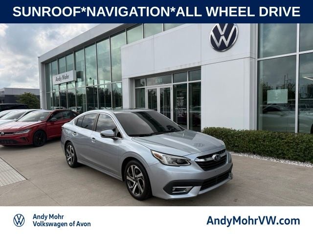 2022 Subaru Legacy Limited in Ice Silver Metallic — front three-quarter view